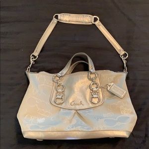 Silver Coach bag